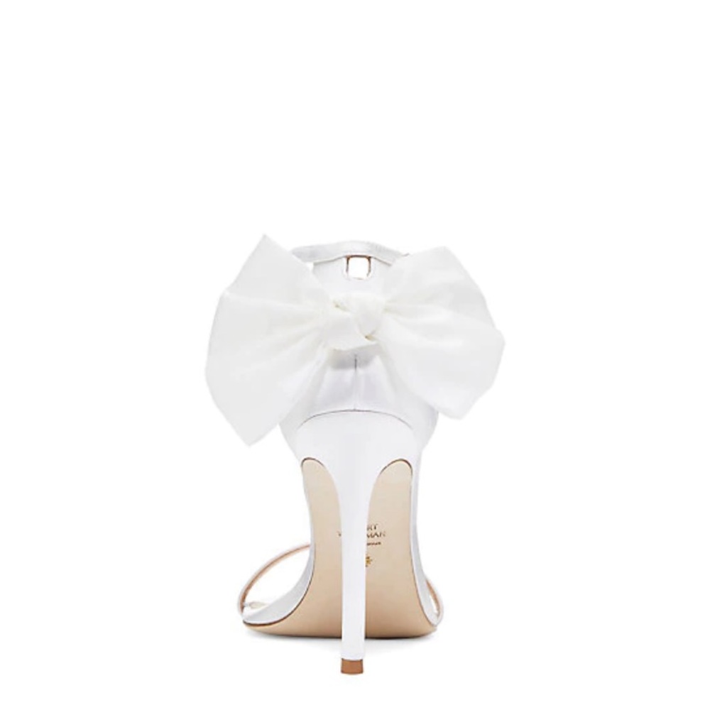 Stuart Weitzman Nudisong Mesh Bow Heel Sandal - Picture 5 of 12